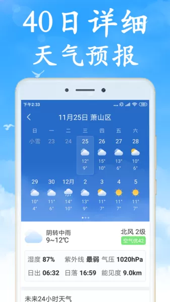 全国实时天气预报