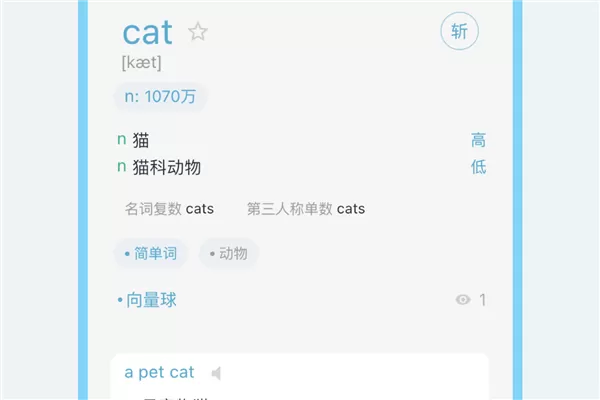 向量单词