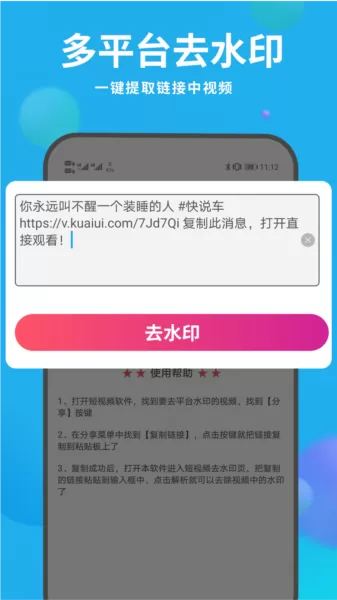 去水印视频解析