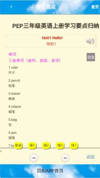 小学三年级英语上册电子课本