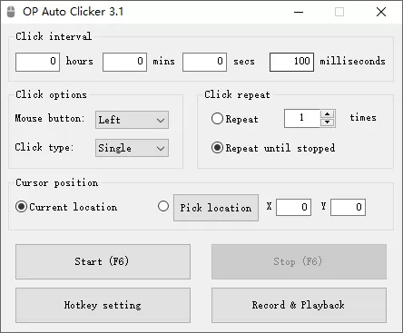 OP Auto Clicker