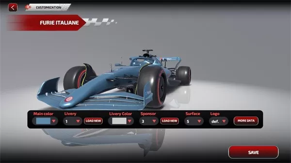 F1方程式赛车内置菜单