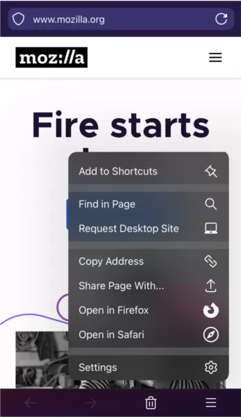 Firefox Focus隐私浏览器