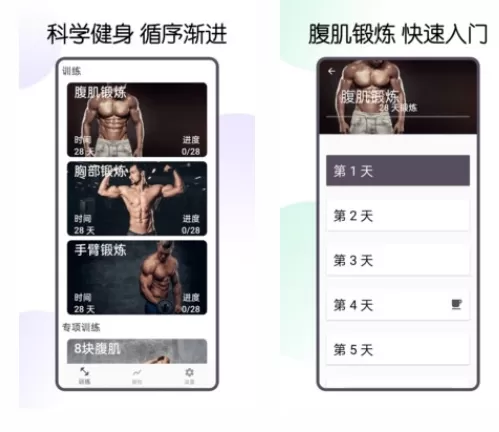 八块腹肌速成
