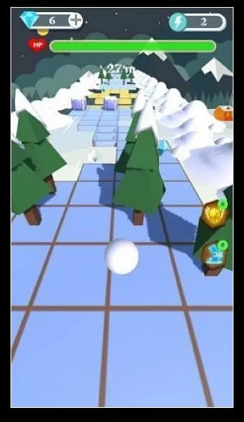 雪球滚动