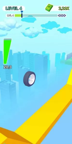 泄气车轮