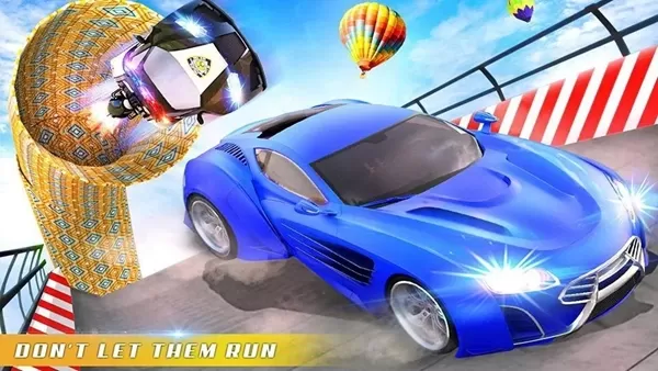 警车赛车:超级坡道