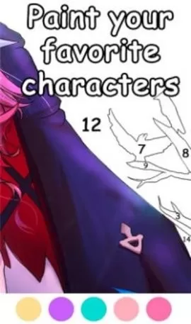 Coloring by Genshin Impact