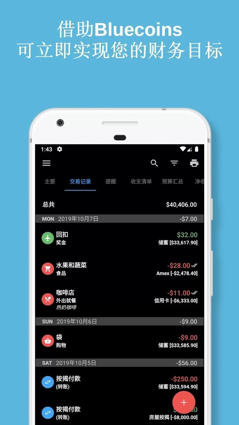 Bluecoins付费解锁版